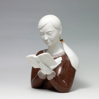독서하는 소녀 II · A girl who reads II