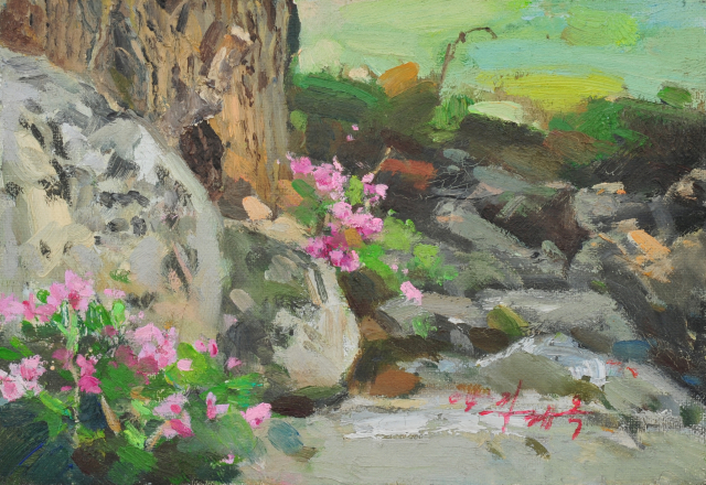 꽃이 있는 풍경1