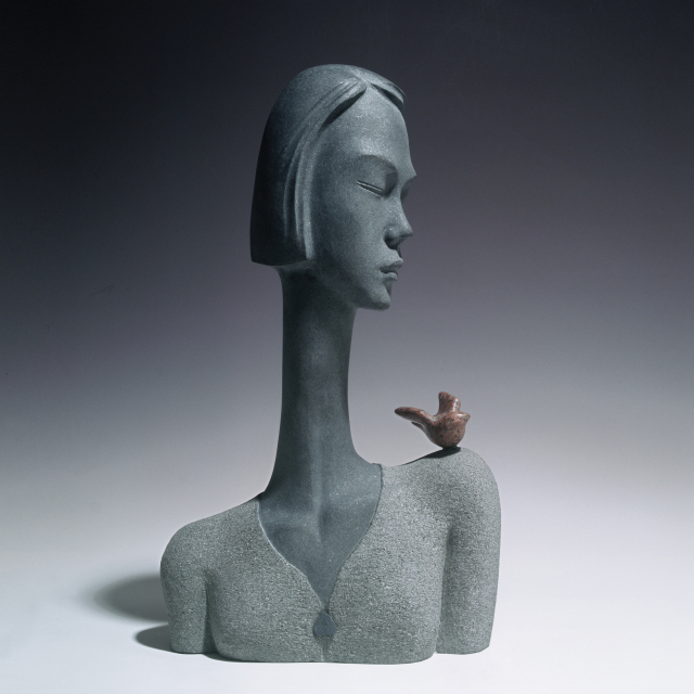 소녀와 새 · Girl and bird